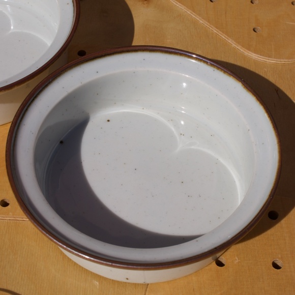 Dansk Design Denmark Niels Refsgaard Midcentury Brown Mist Bowls Set Of 2 - Picture 4 of 15